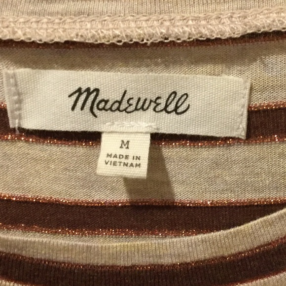Madewell Metallic Striped Tee - Picture 3 of 4